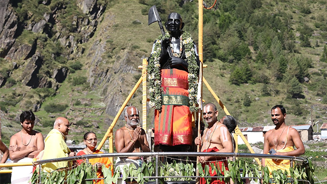 HH Pedda Jeeyar Swamiji's Statue Inauguration at Badri Ashtakshari Kshethra